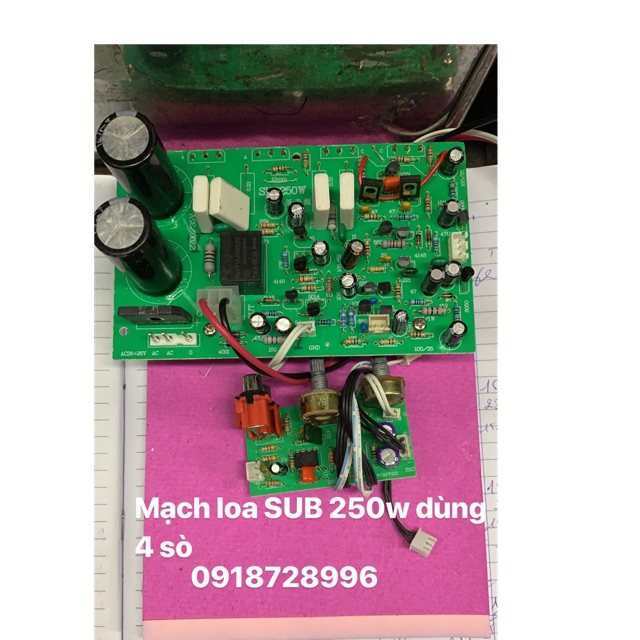 Mạch Loa Sub 250W Chạy 4 Sò