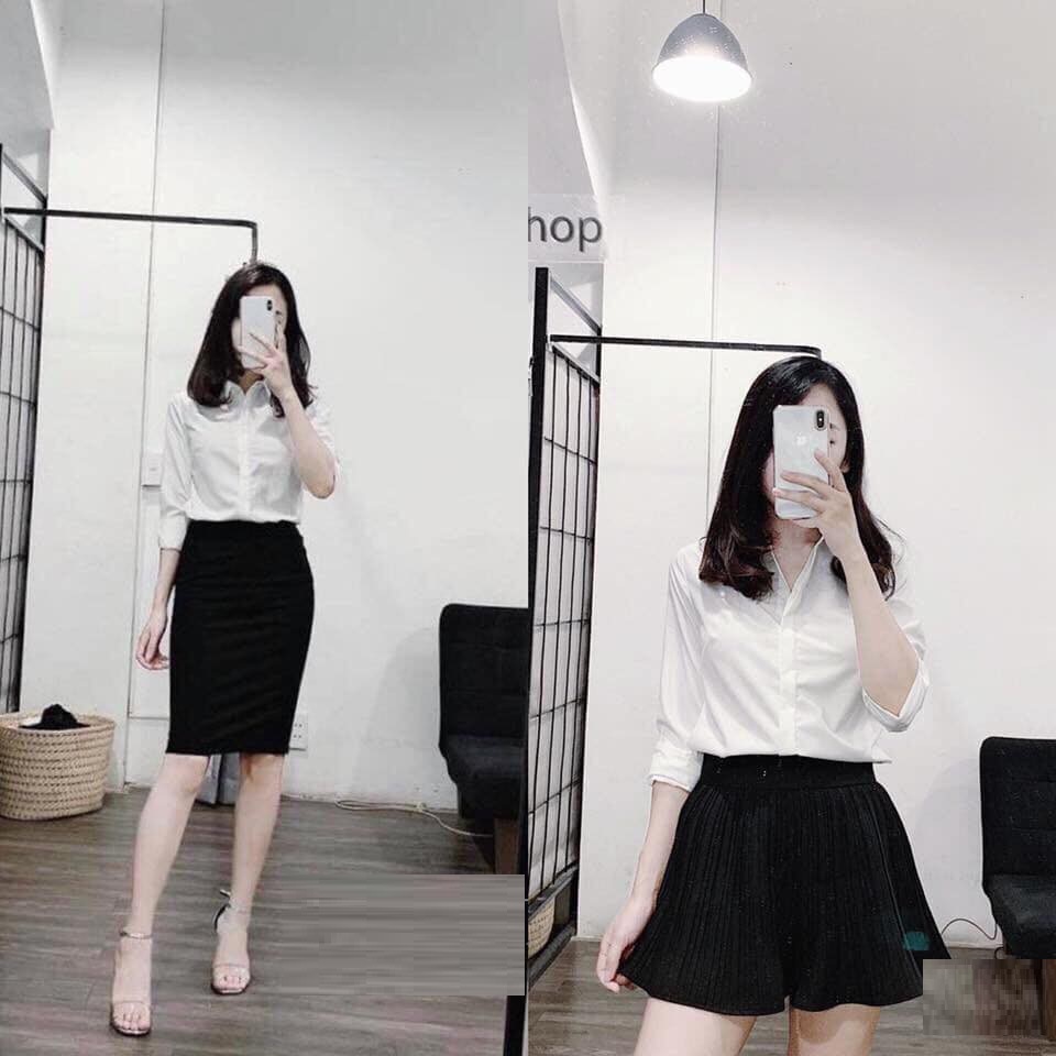 ÁO SƠ MI, áo sơ mi TRẮNG DÀI TAY CÔNG SỞ