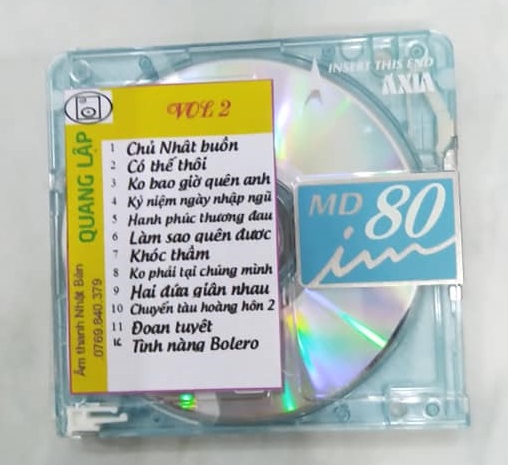 [MDCD] Bộ 5 Đĩa MD Quang Lập Vol 1 - 5 - Đĩa MD Mini Disc