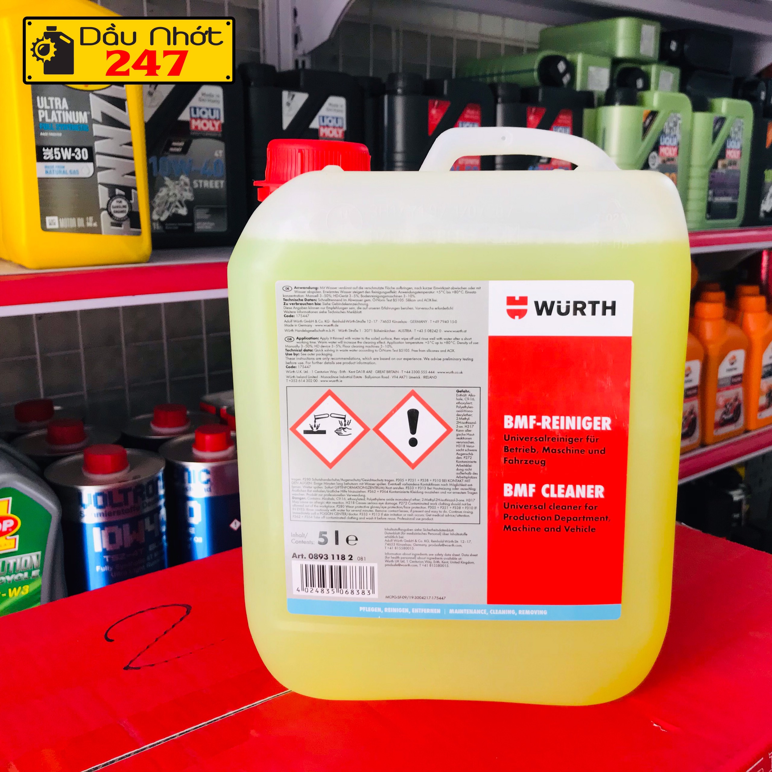 Dung dịch tẩy rửa đa năng Wurth Bmf Cleaner 5L