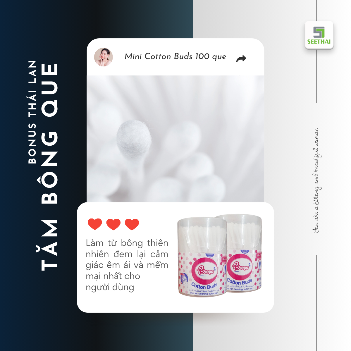 Tăm bông BONUS Thái Lan