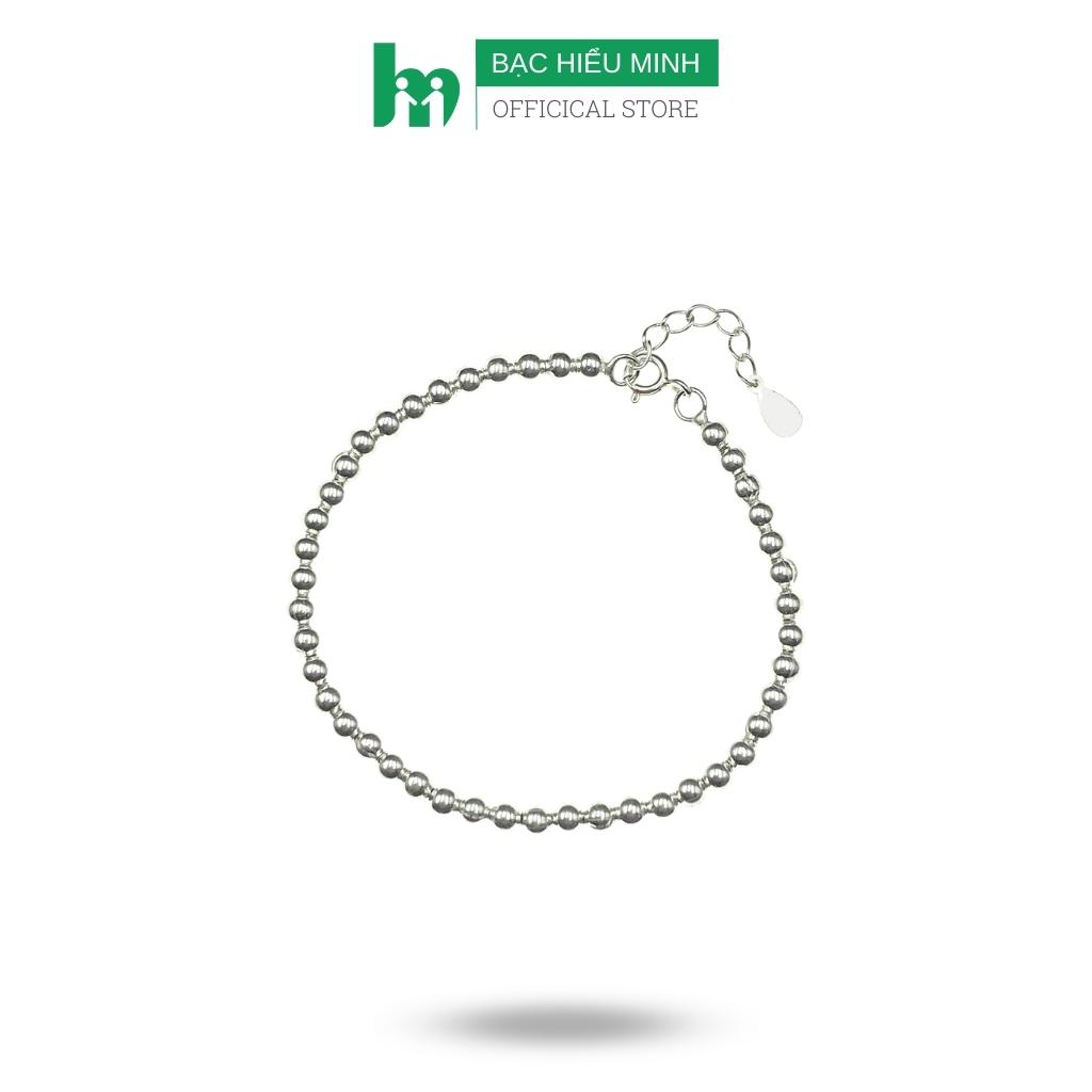 Lắc Tay Lắc Chân Trẻ Em Bạc Hiểu Minh LTE045 Bi Tròn Bảo Hành Vĩnh Viễn
