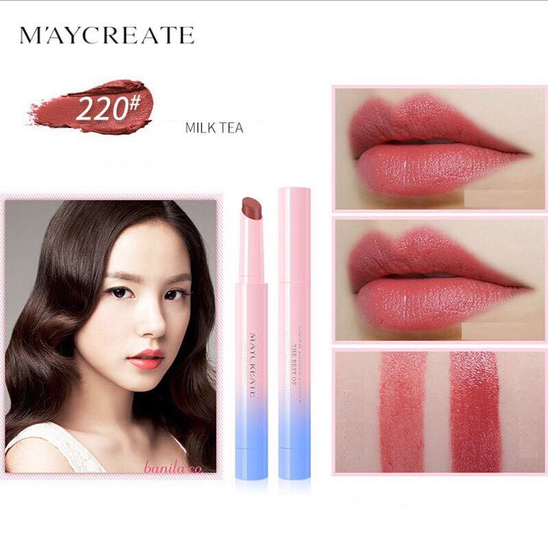Son môi dưỡng ẩm bền màu Maycreate MX