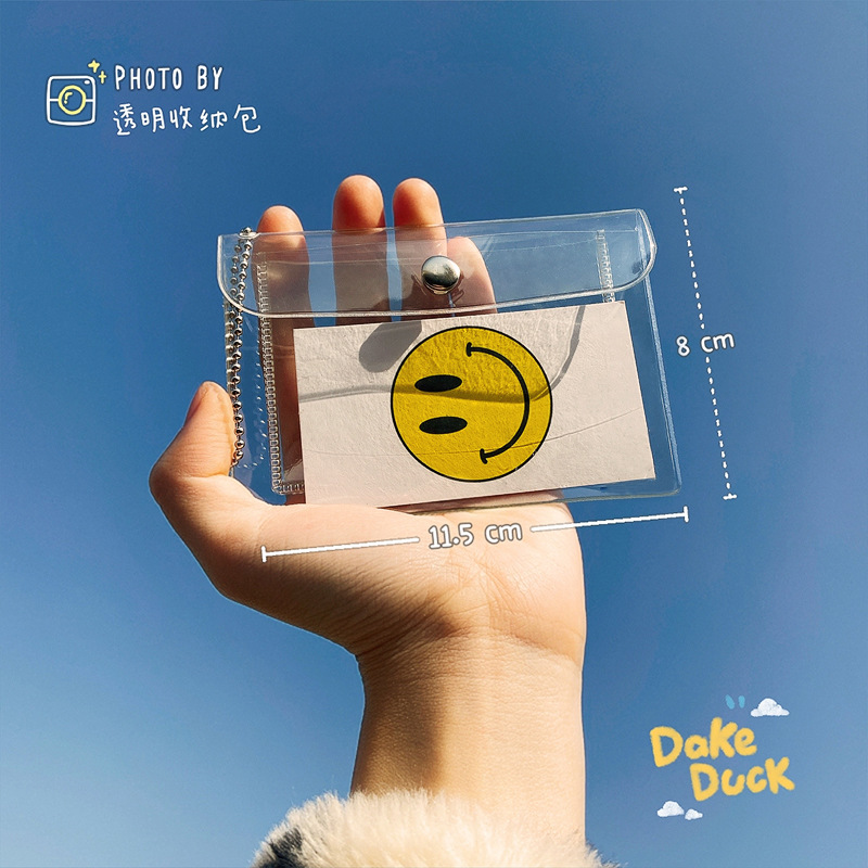 [HCM]Ví mini trong suốt - Không kèm sticker -  UniLabel