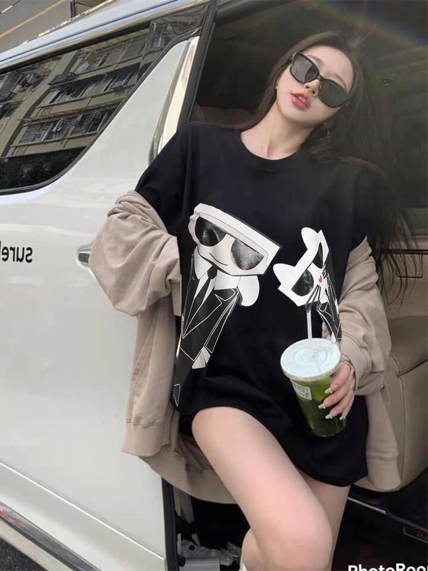 Áo thun nữ Pháp Karl Lagerfeld - hàng Mỹ