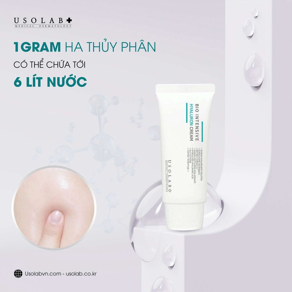 [FreeshipMAX] Kem Dưỡng Hyaluron Cream Usolab Cấp Nước HA Thuỷ Phân