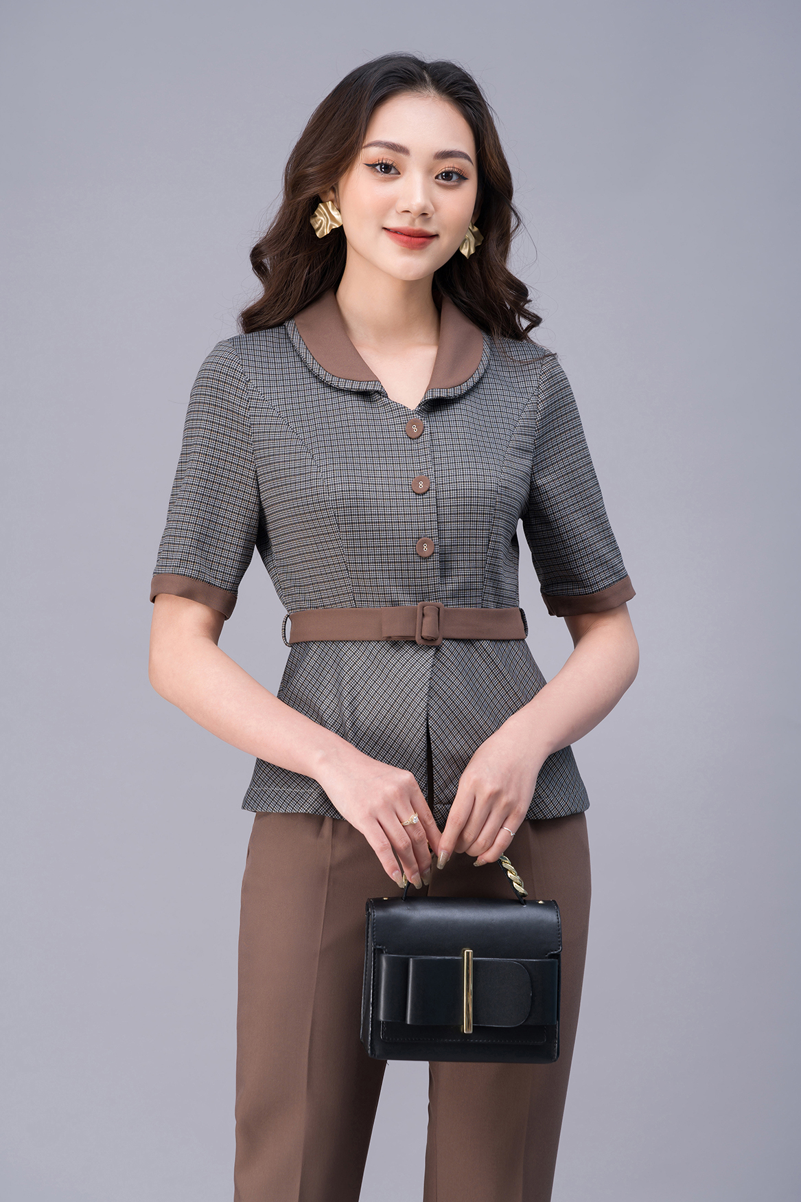 Bộ Đồ Vest Nữ Công Sở Cao Cấp LUPERI LFSB499