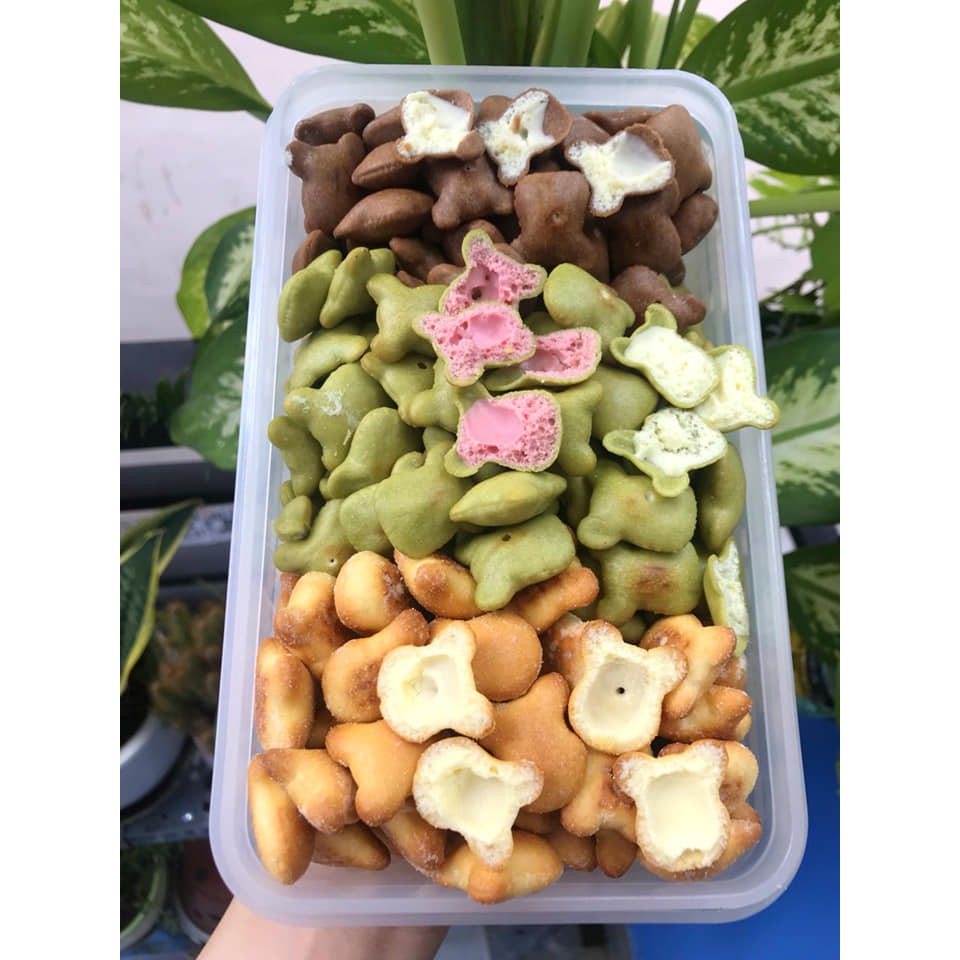 bánh gấu kem mix 4 vị ( siêu hấp dẫn ) - 500g