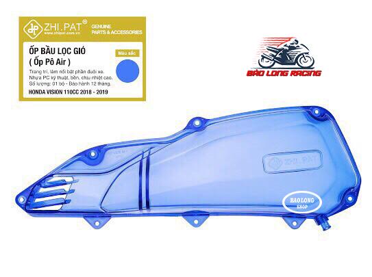 Ốp Lọc Gió Pô E Zhi.pat dành cho xe Vision (màu Xám Khói)