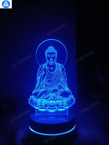 Quà biếu đèn led hình Phật A Di Đà