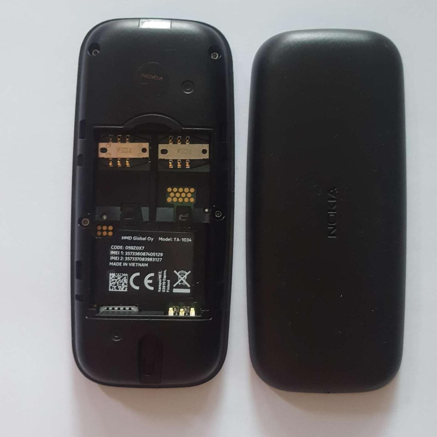 NOKIA 105 - 2017 HAI SIM _Có Pin và sạc kèm theo
