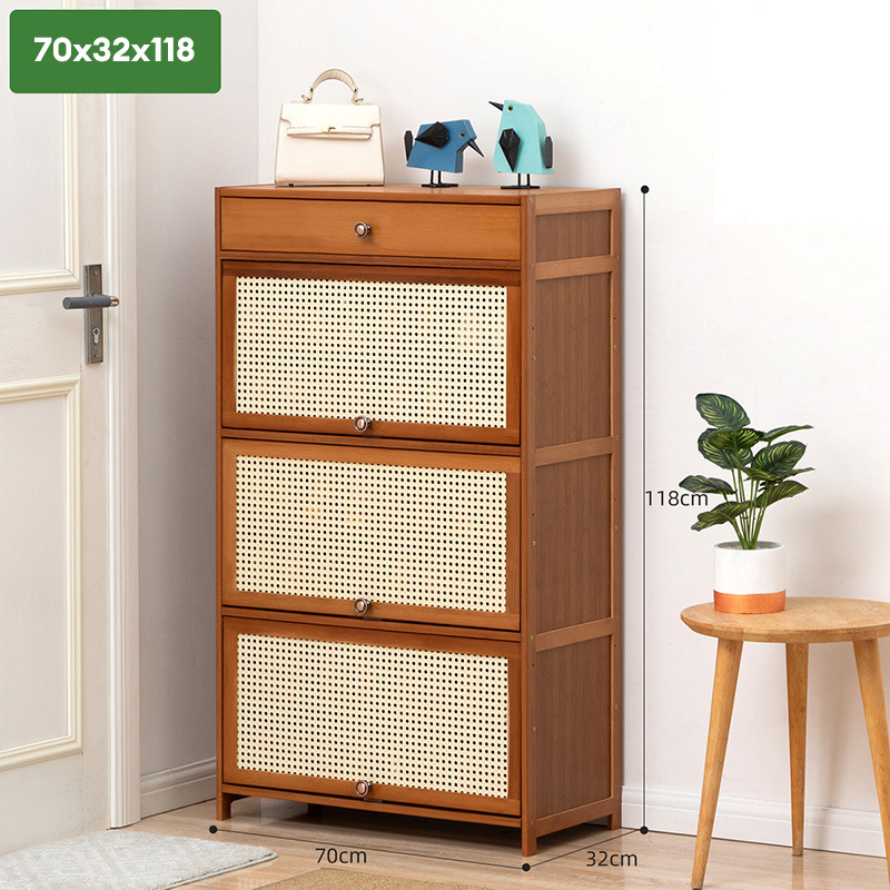 Simple shoe rack assembly, dustproof dormitory household door storage rack, door behind shoe rack, small shoe cabinet, solid wood multi-layered