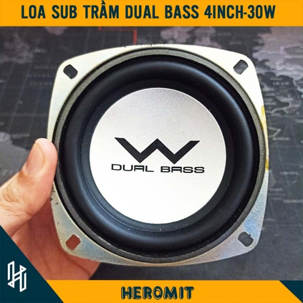 Loa SUB 4inch siêu trầm Dual Bass 30W 8R ( tháo máy )