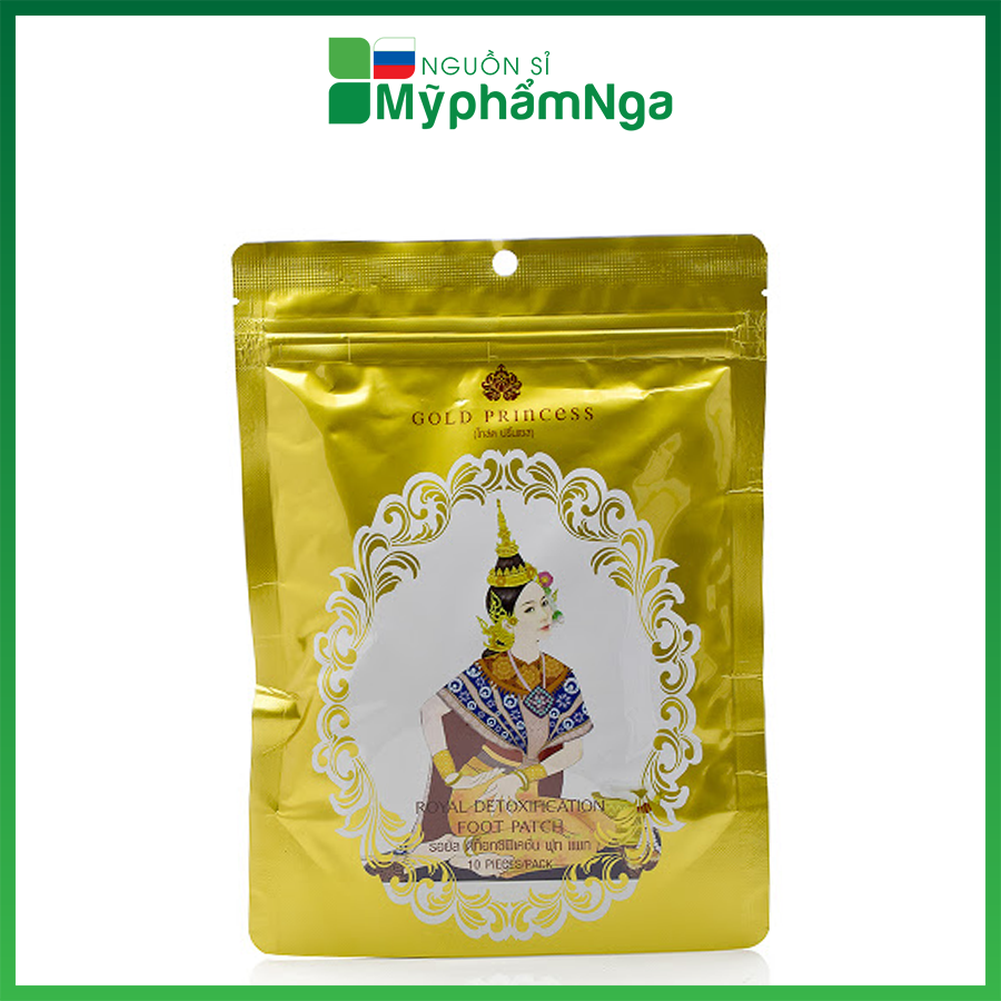 MIếng dán thải độc bàn chân Gold Princess Thái Lan