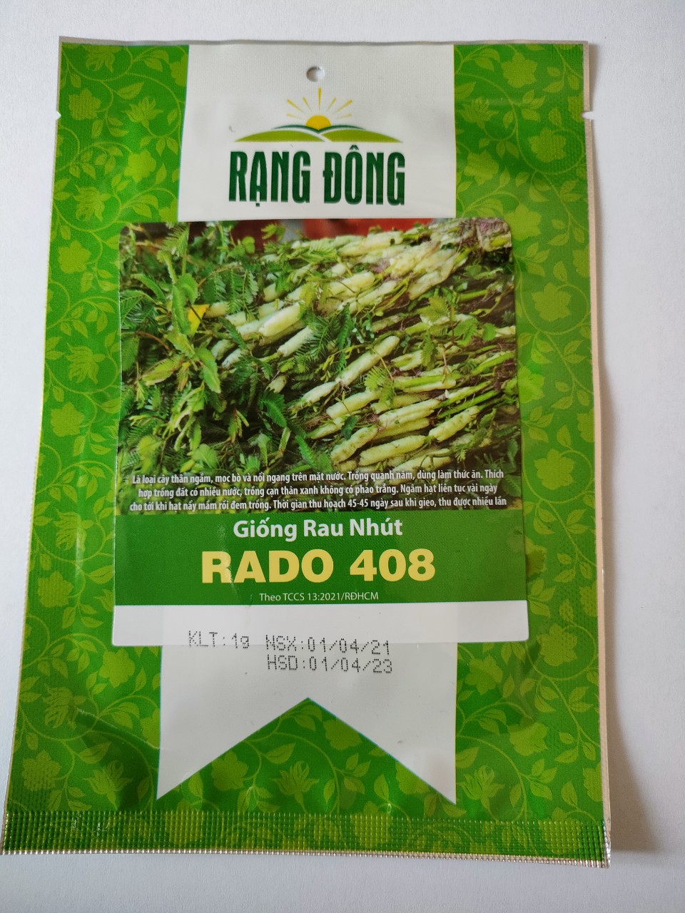 Hạt giống rau nhút RADO 408 Rạng Đông