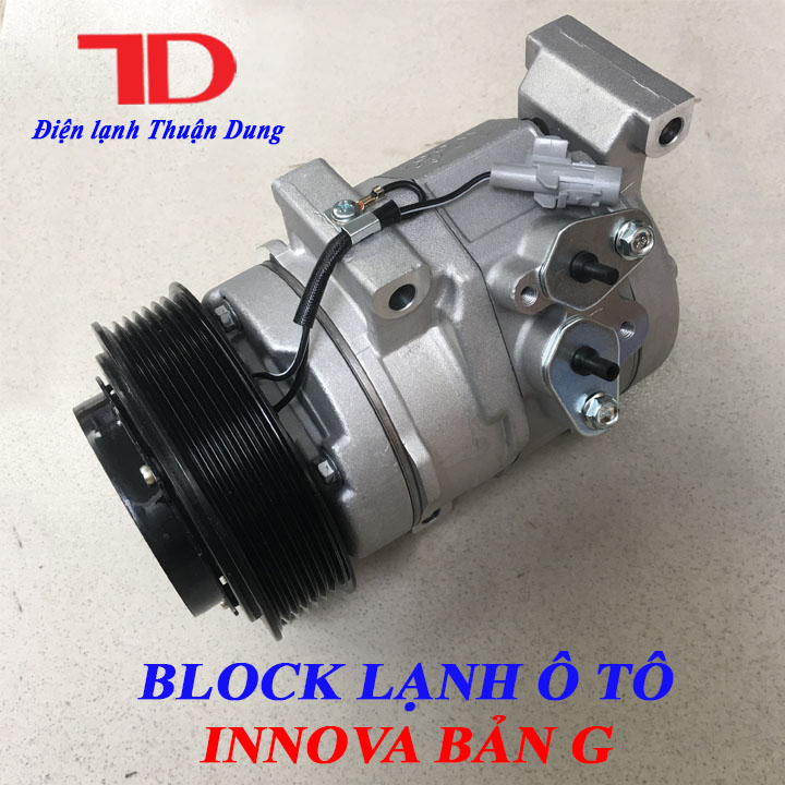 BLOCK MÁY LẠNH Ô TÔ TOYOTA INNOVA BẢN G 10S15C ĐỜI 2000–2005 - Điện Lạnh Oto Thuận Dung