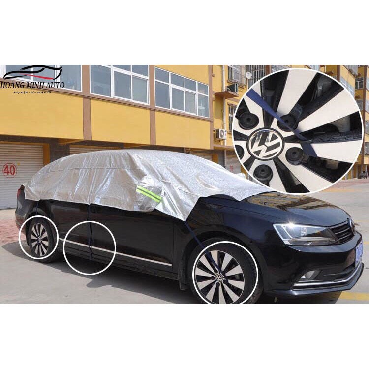 Bạt phủ nóc xe oto HATCHBACK hàng 5d 3 lớp dày dặn