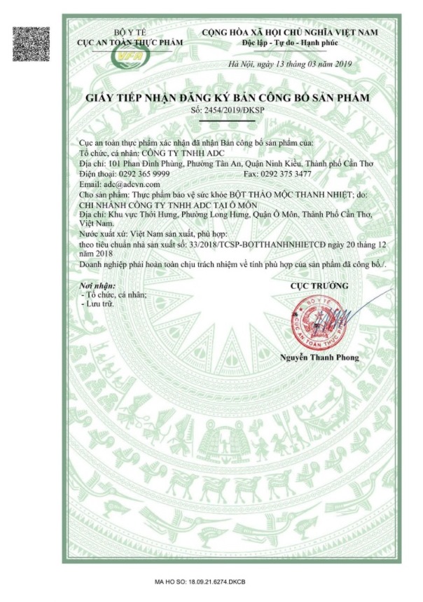 [HCM]BỘT THẢO MỘC THANH NHIỆT