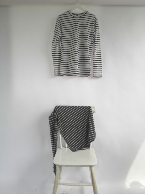 Áo thun sọc tay dài cotton  ( clearance )