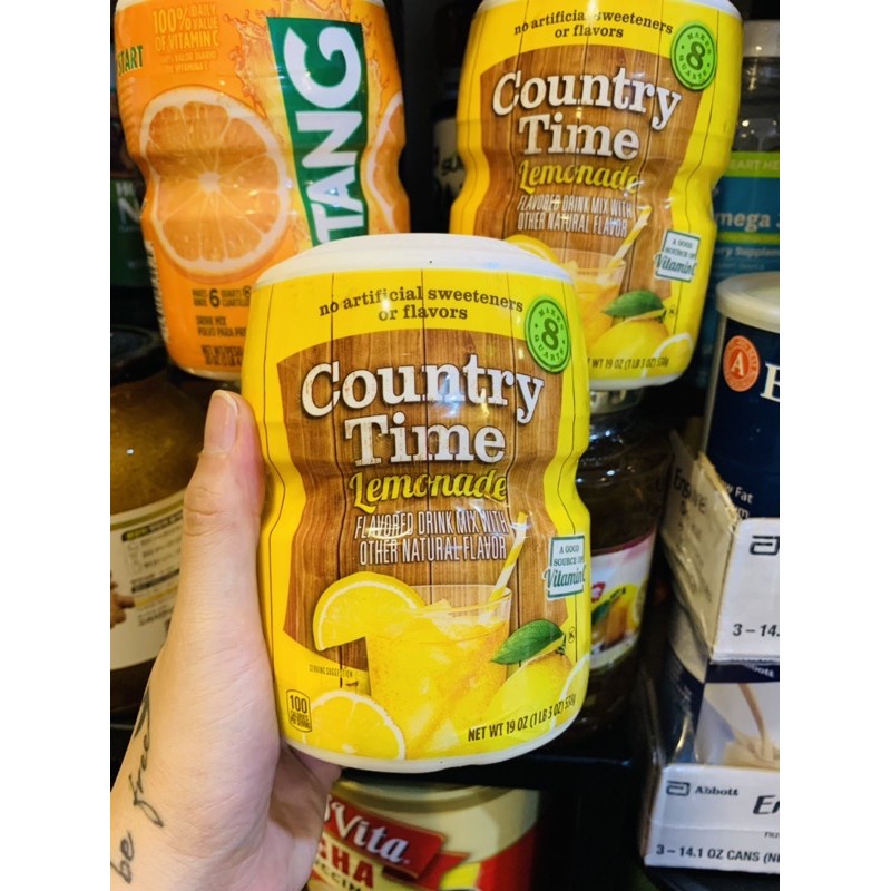 Bột Trái Cây Country Time Chanh Vàng-538gr
