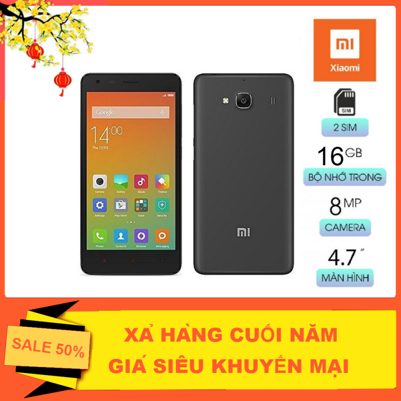 [Thanh Lý Cuốc Năm] điện thoại Xiaomi Redmi 2 2G/16G 2sim chơi game PUBG/Liên Quân Mượt - Hàng Chính Hãng [Bảo Hành 1 Đổi 1]