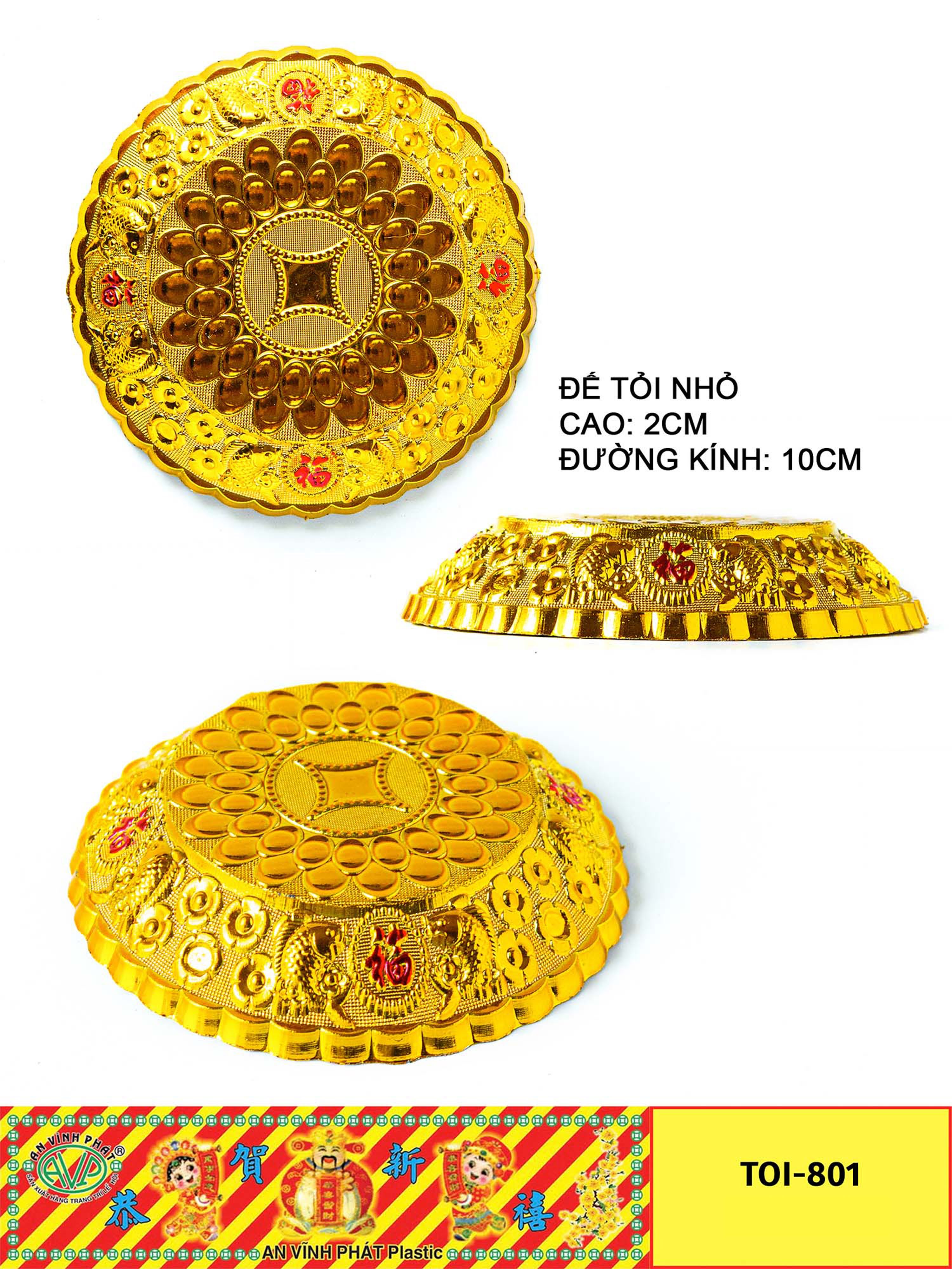 combo 20 đế tỏi 10cm 12cm 15cm làm tháp tỏi