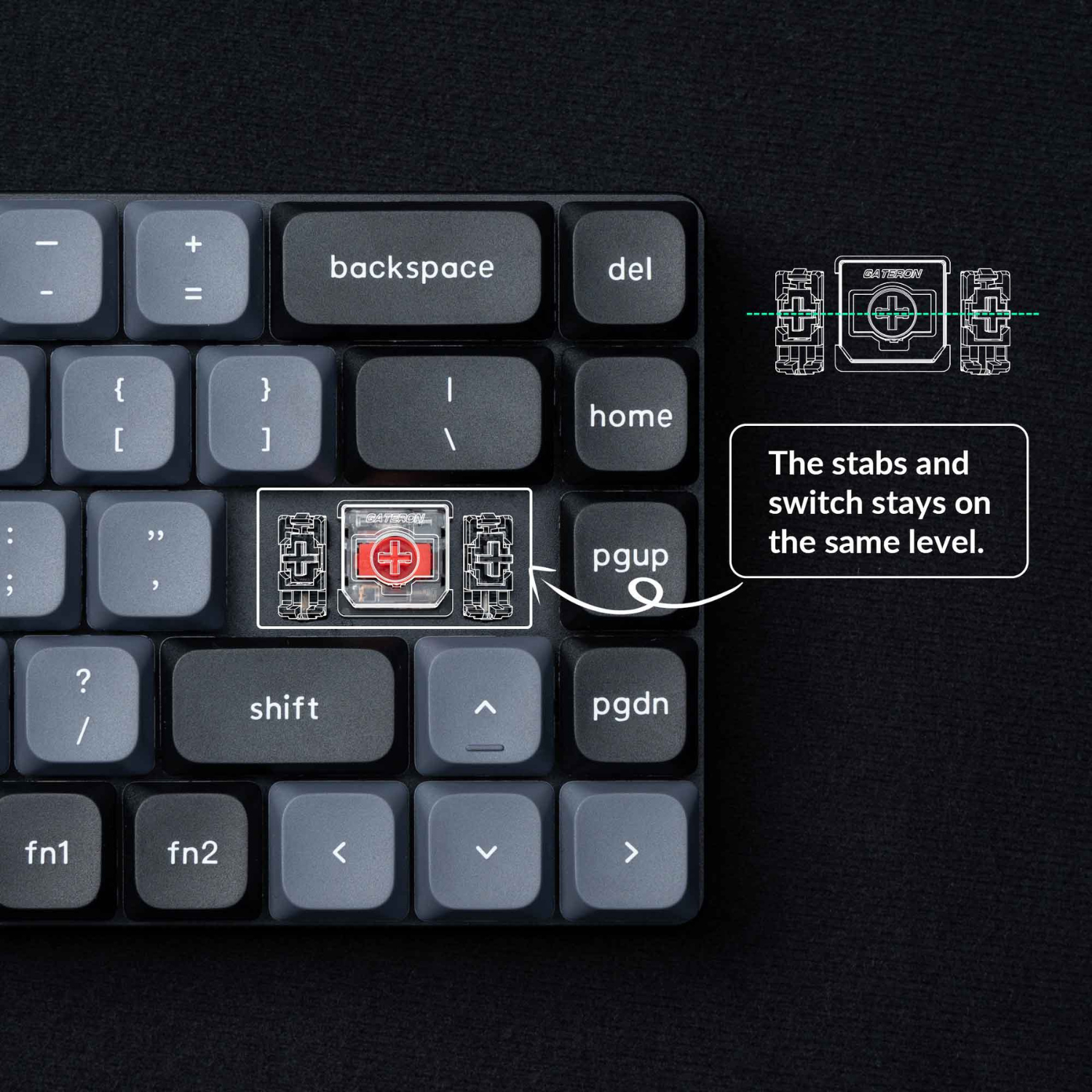 Bàn phím cơ không dây Keychron K7 Pro - Led RGB - Hotswap QMK/VIA - Low Profile Gateron Mechanical - Hàng chính hãng