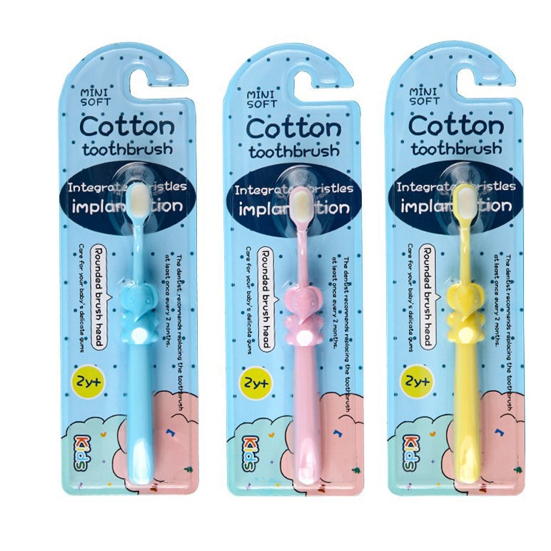 Bàn chải đánh răng cotton hoặc kichi trẻ em siêu mềm