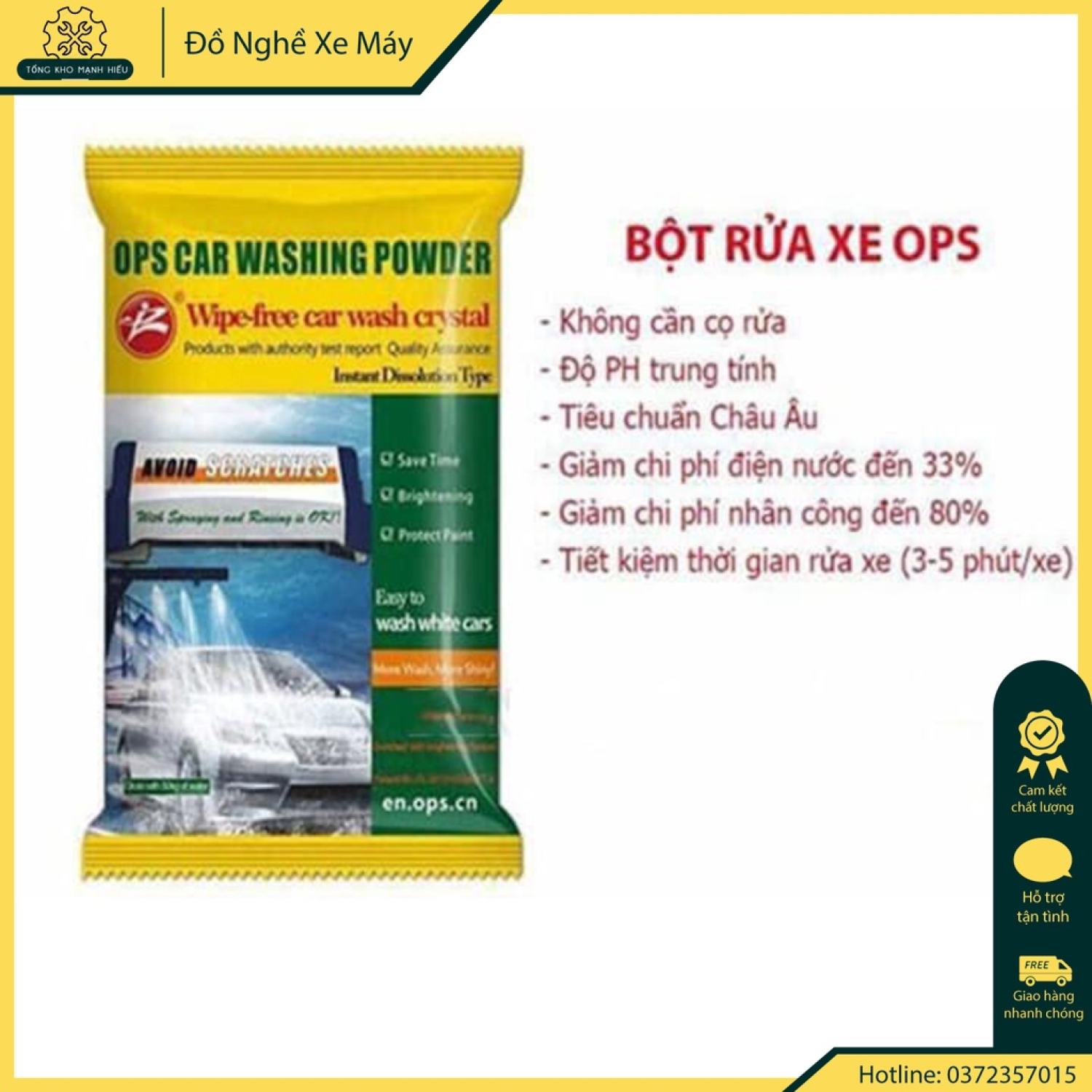 🌟[ Hàng Chính Hãng ] Bột rửa xe không chạm OPS - bọt tuyết không chạm - Phụ Tùng Mạnh Hiếu