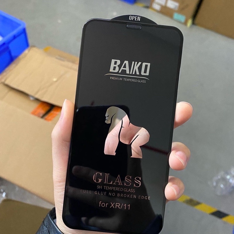 Cường Lực IPHONE Full Màn - Chống Bụi Màn Loa - BAIKO KINGKONG