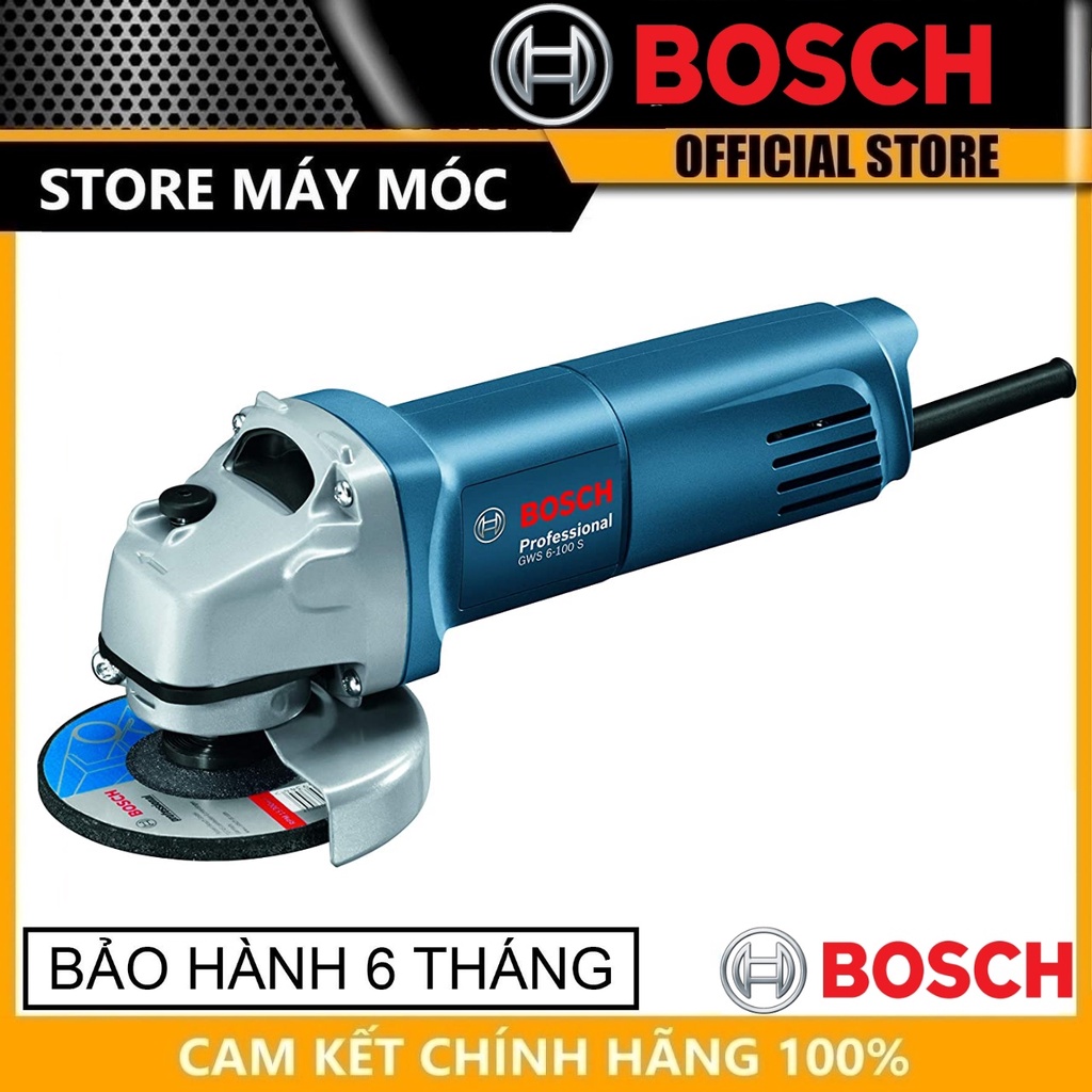 Máy mài góc 710w 100 bosch gws 6-100 s - hàng chính hãng
