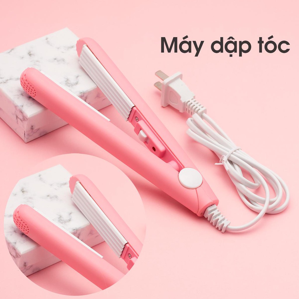 MÁY DẬP XÙ BẤM TÓC MINI TỰ TẠO KIỂU TÓC TẠI NHÀ CỰC ĐẸP - MÁY BẤM TÓC GỢN SÓNG DỄ SỬ DỤNG NHỎ GỌN TIỆN MANG THEO ĐI DU LỊCH