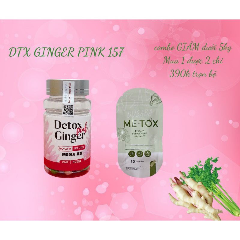 -Giảm cân Gừng GINGER PINK  Hàn Quốc