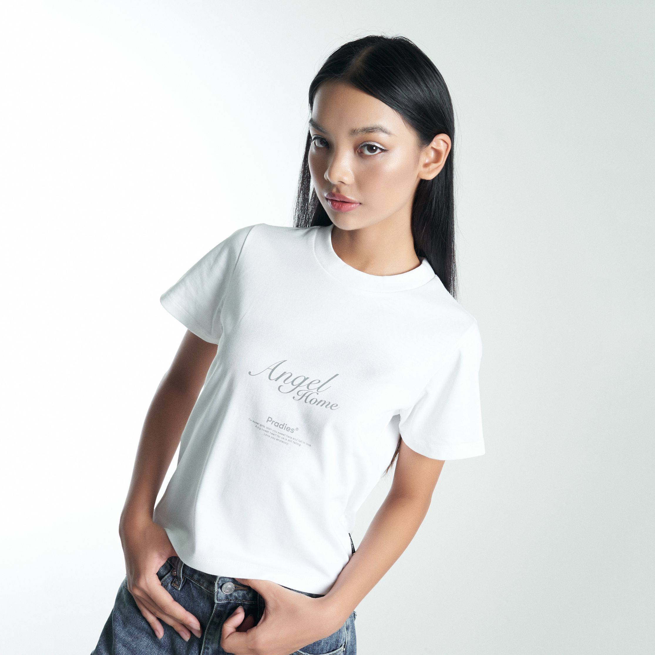 Áo Thun Baby Tee Nữ PRADIES Vague Heart