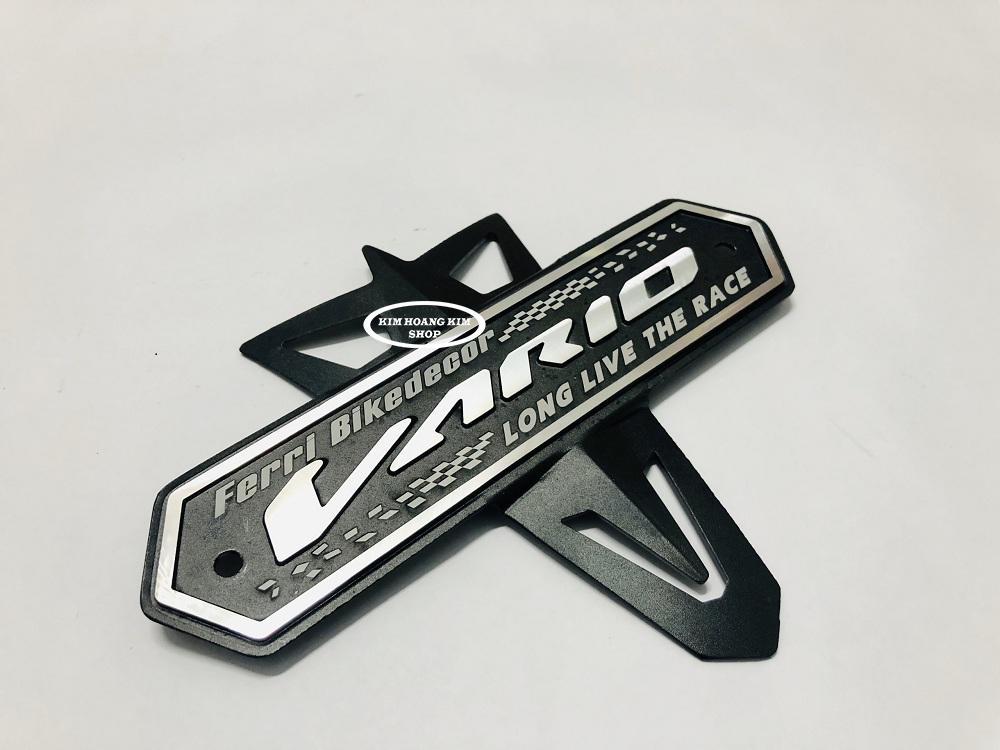 Bảng tên Nhôm Sơn tình điện gắn Vario (màu Đen)