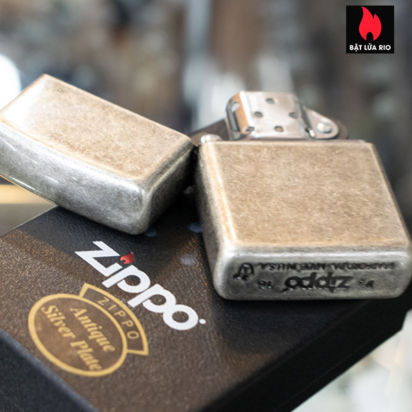 Bật lửa Zippo 28973 - Zippo Armor Antique Silver Plate