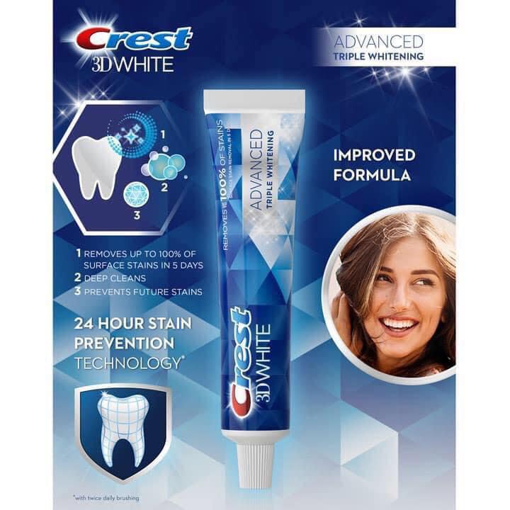 Kem đánh răng làm trắng CREST 3D White 147g