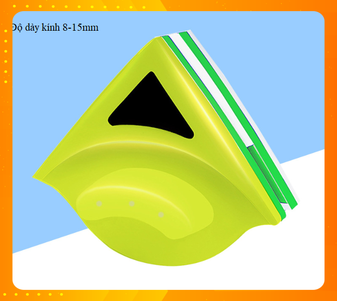 Dụng cụ lau kính nhà cao tầng 2 mặt hít nam châm cao cấp