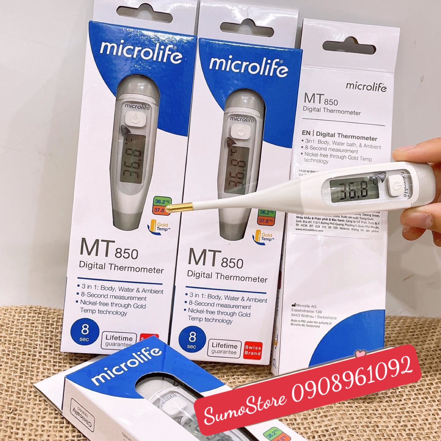 NHIỆT KẾ ĐIỆN TỬ DẠNG BÚT MICROLIFE MT850