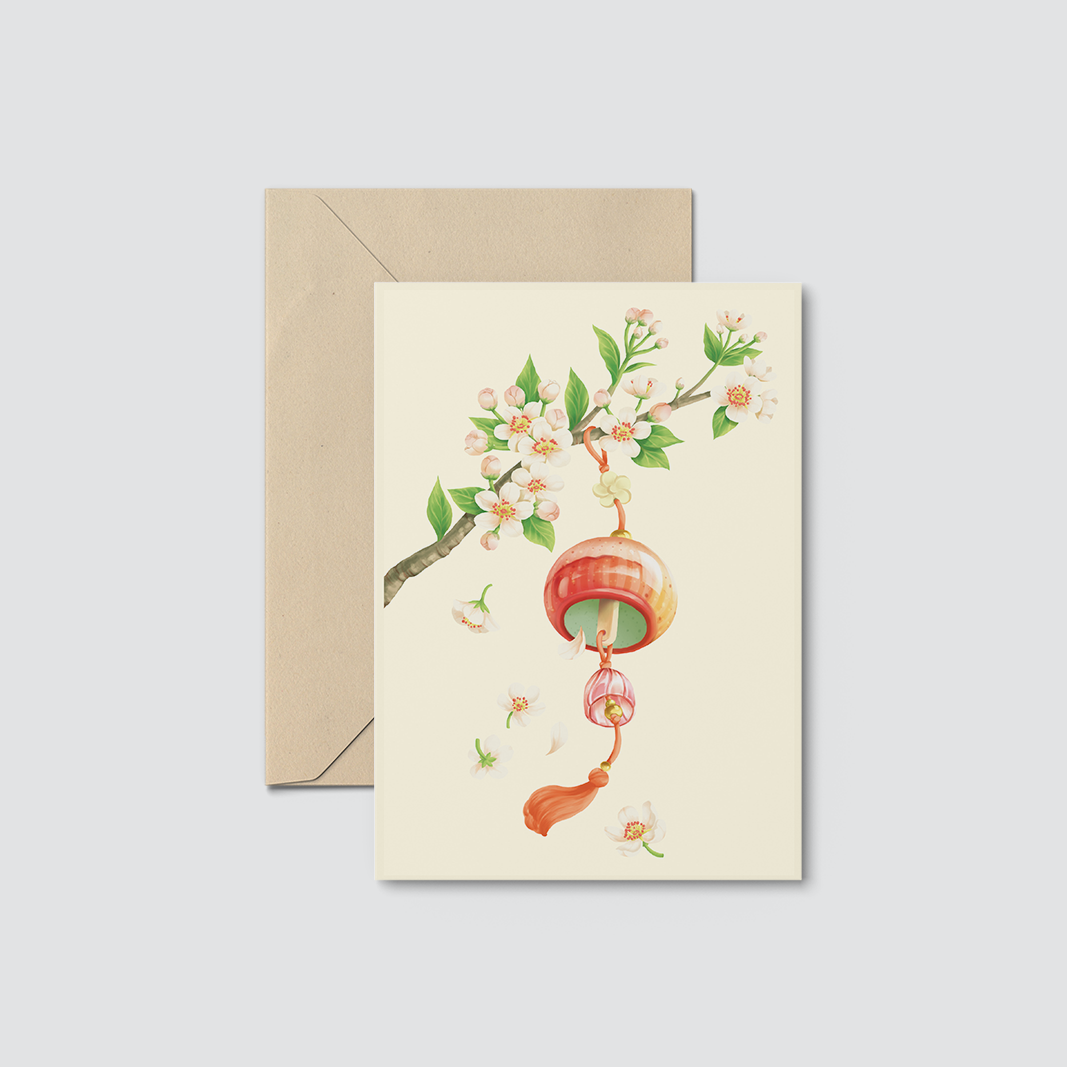 Postcard mẫu Chuông gió