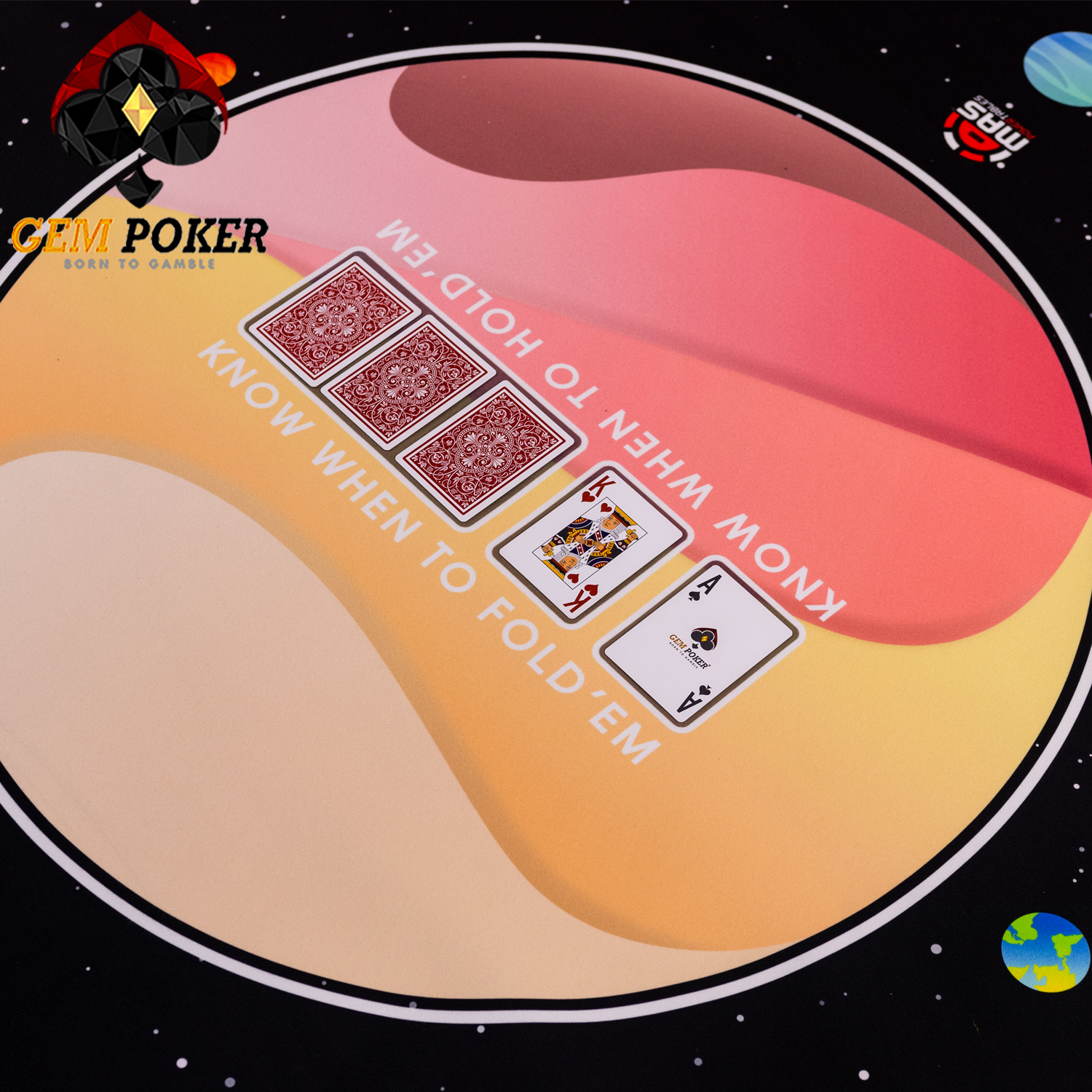 THẢM TRÒN POKER TEXAS GEM GALAXY CAO CẤP