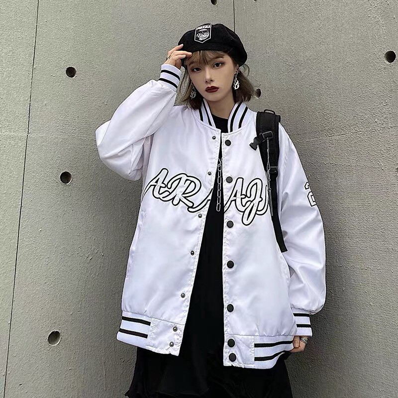 >> BÁO GIÁ ÁO KHOÁC BOMBER BÓNG CHÀY UNISEX CAO CẤP - FORM 70KG B027 | Shopee Lazada Sendo Tiki mới nhất 81 Áo khoác bomber dù unisex form rộng 2 lớp 28 nam nữ ulzzang CAO CẤP ( IN CHỮ NỖI )