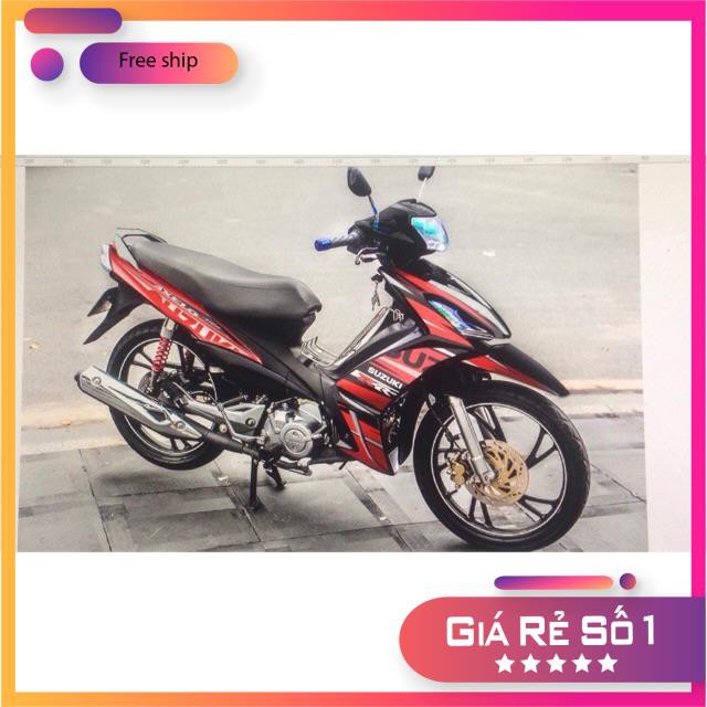 Tem rời xe suzuki axelo 125 đỏ đen