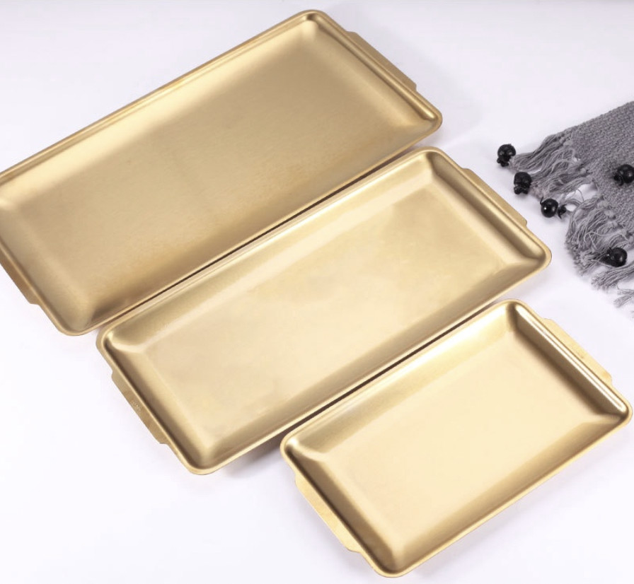 Dĩa, Khay Chữ Nhật INOX Hàn Quốc