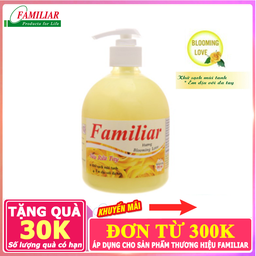 Nước rửa tay Familiar 500ml [hương Táo hoa Anh đào Blooming love 500ml]