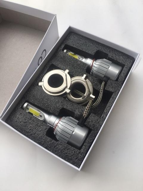 Đèn pha led C6-2 tim H4 36w siêu sáng( giá 1 bóng)