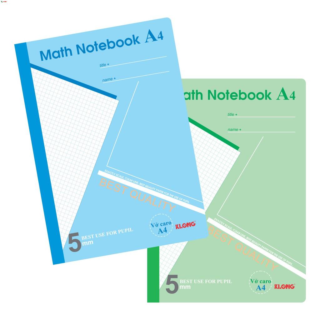 -Vở caro (5*5) 200tr 70/92 Math Notebook; MS: 298 [Klong]