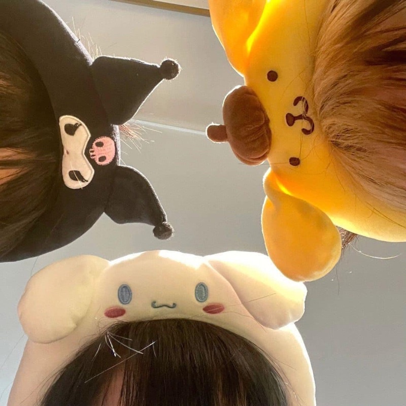 Cài tóc bờm tóc Sanrio Kuromi bông