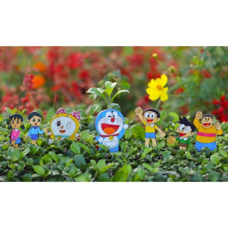 Bộ tô màu gỗ doremon cho bé sáng tạo
