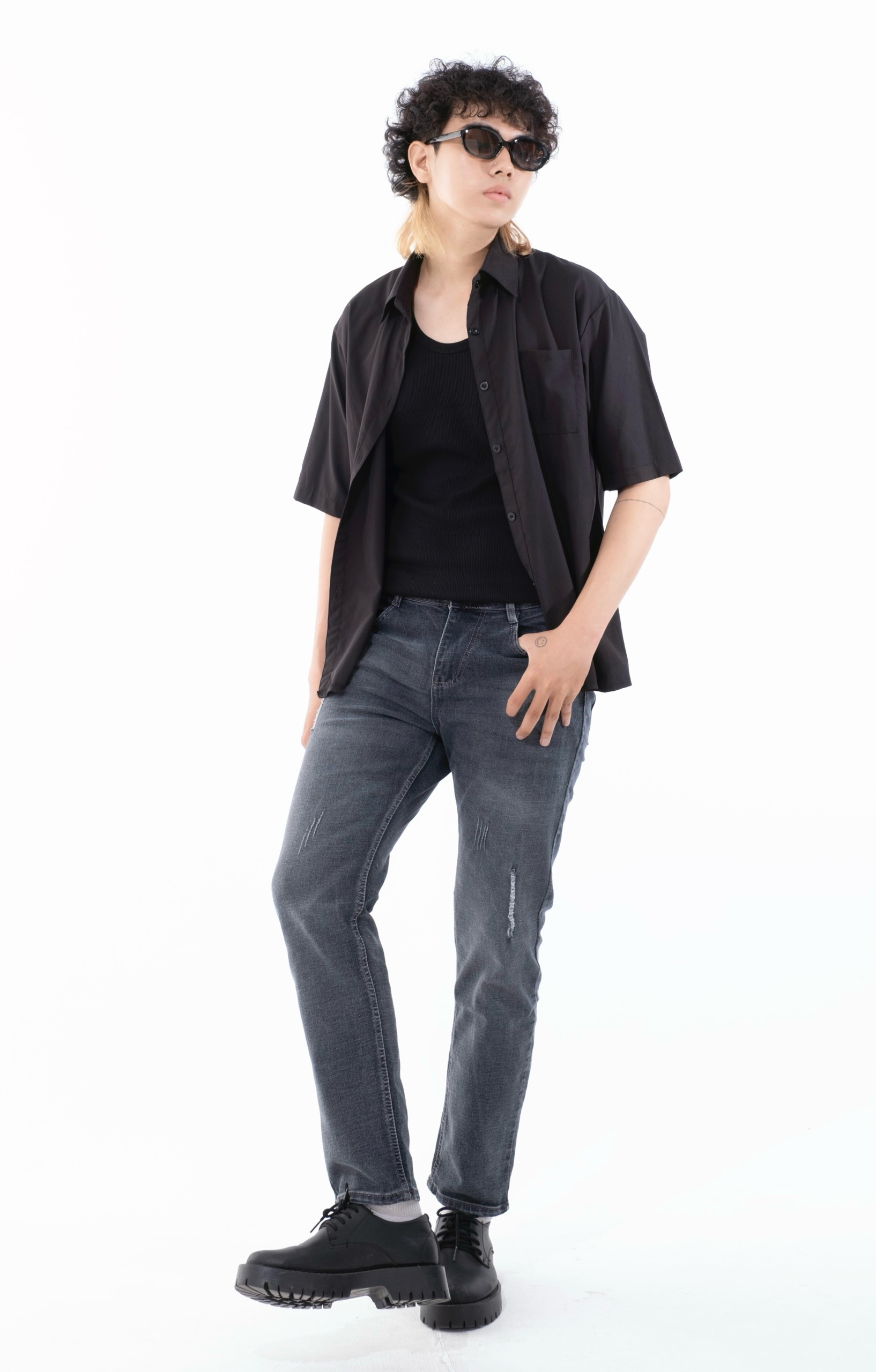 Quần jean nam wash nhẹ RTX20 co giãn quần bò nam nút gài khoá kéo ống đứng chuẩn form hình thật mới